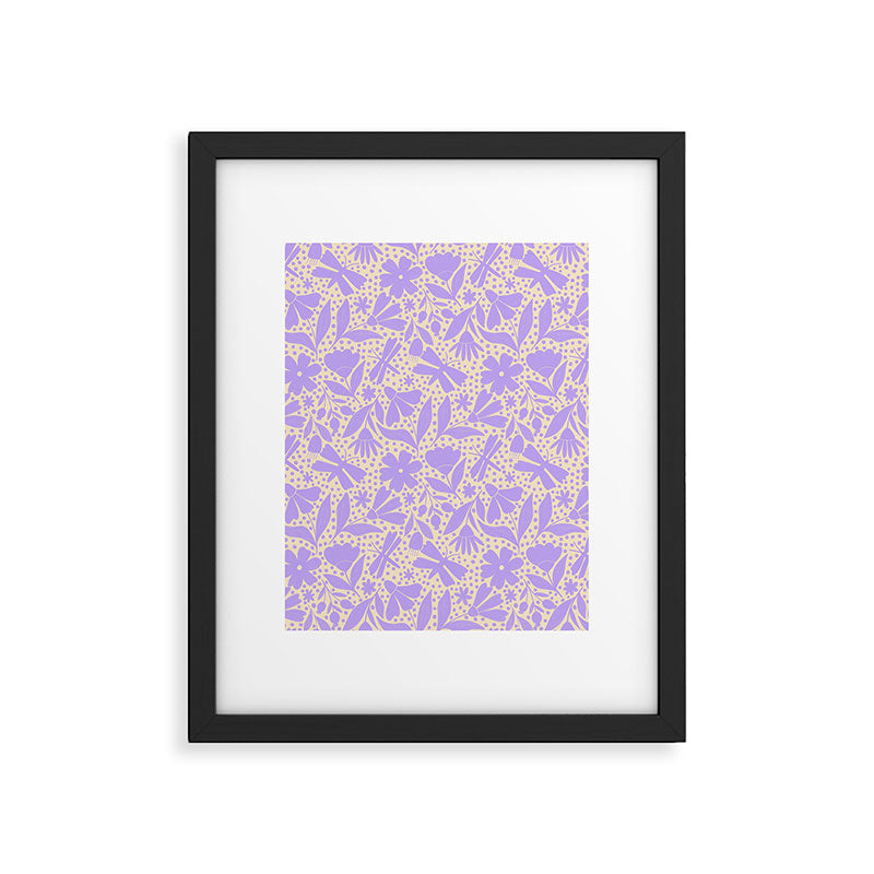 Very-Peri Floral  Framed Art Print Gallery Image 6