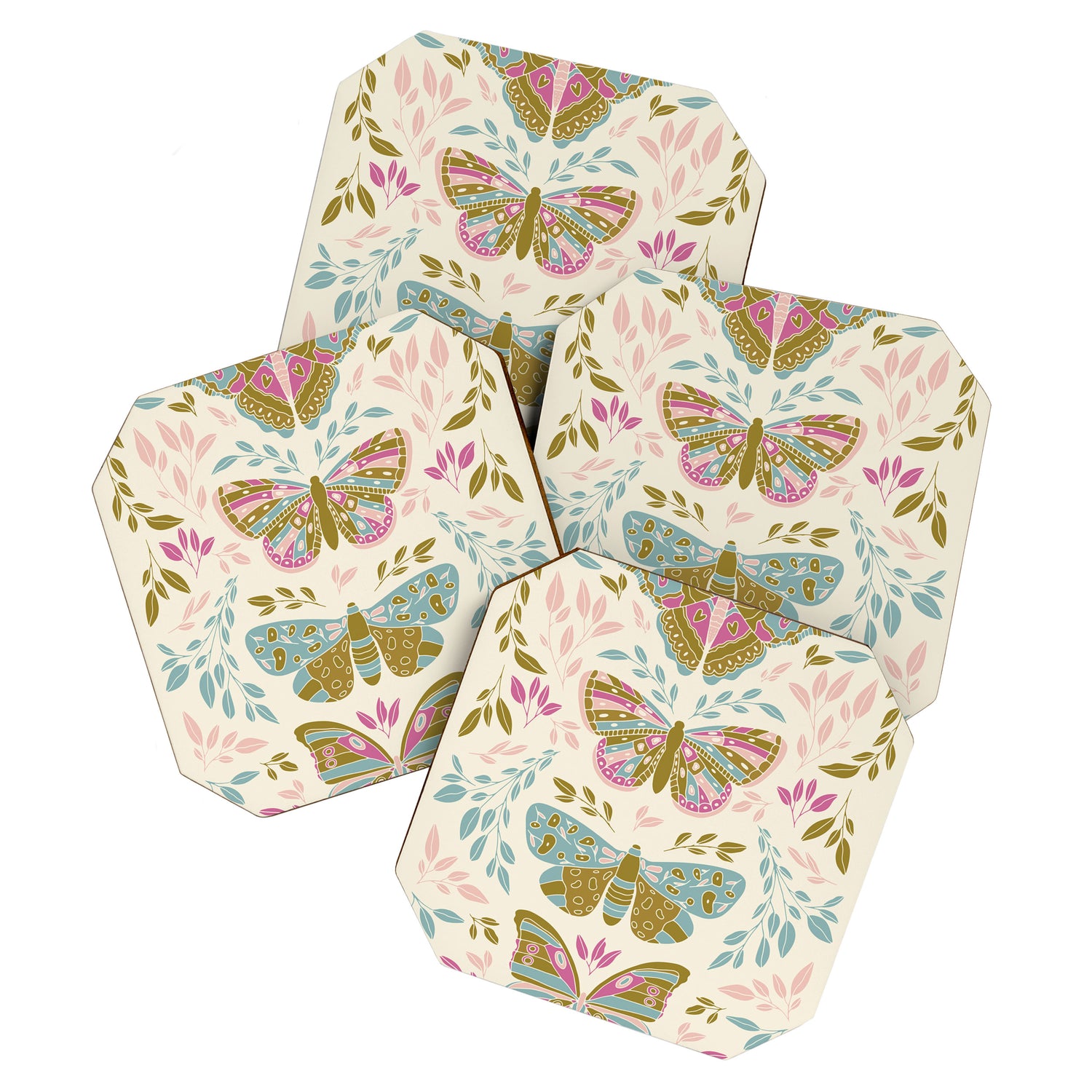 Vintage Butterflies  Coaster Gallery Image 1
