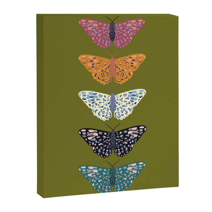 Vintage Butterflies - Mid-century modern  Canvas Print Gallery Image 1