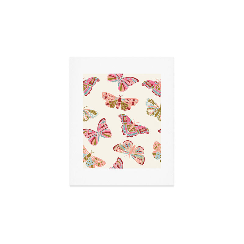 Vintage Butterflies - pattern Art Print Gallery Image 1