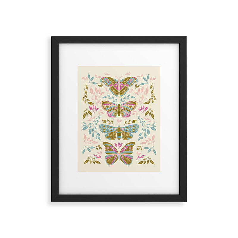 Vintage Butterflies  Framed Art Print Gallery Image 5