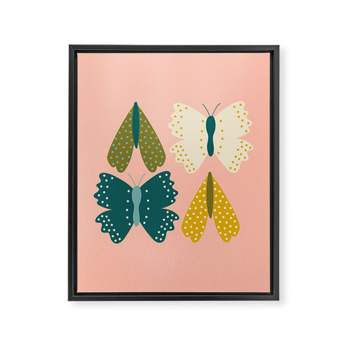 Vintage Butterfly and Moth  Framed Canvas Print Gallery Image 1