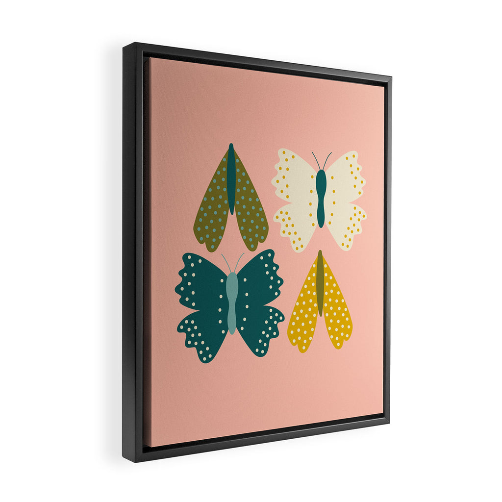 Vintage Butterfly and Moth  Framed Canvas Print Gallery Image 2