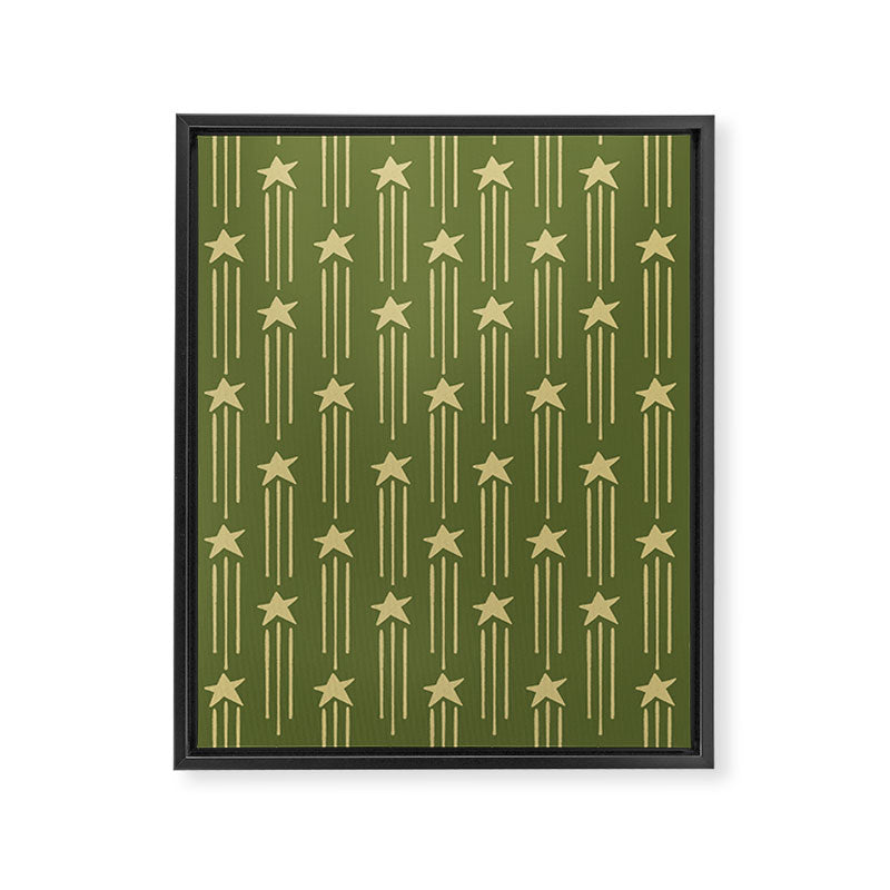 Vintage Christmas Stars Framed Canvas Print Gallery Image 8