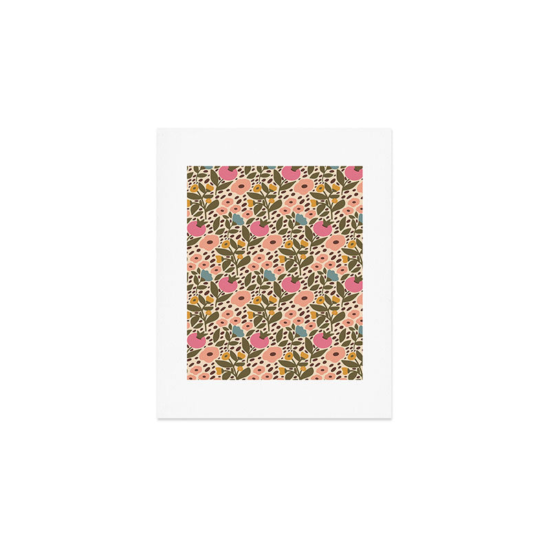 Vintage Ditsy Floral Art Print Gallery Image 1