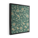 Vintage Floral Neutral - Green Framed Canvas Print Gallery Image 2