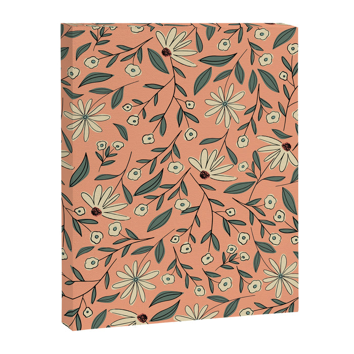 Vintage Floral Neutral - Peach Canvas Print Gallery Image 1