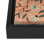 Vintage Floral Neutral - Peach Framed Canvas Print Gallery Image 3