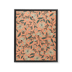 Vintage Floral Neutral - Peach Framed Canvas Print Gallery Image 8