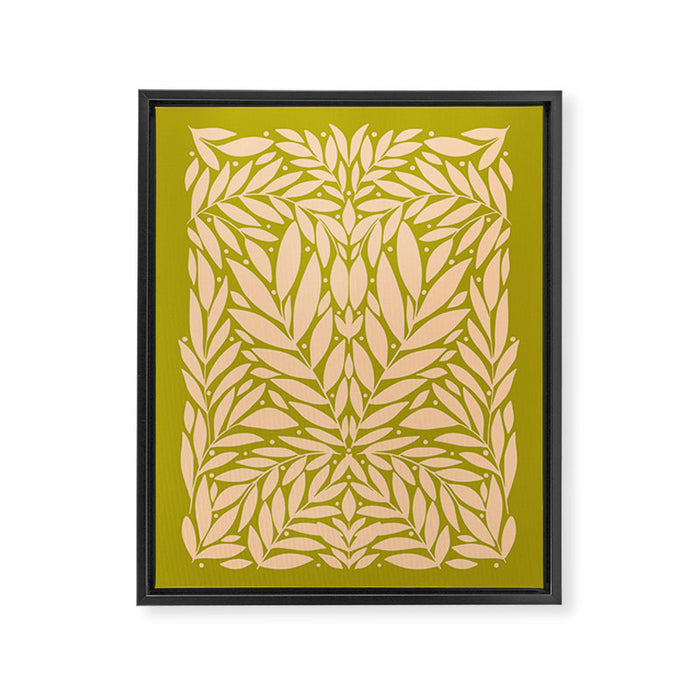 Vintage Leaves  Framed Canvas Print Gallery Image 1