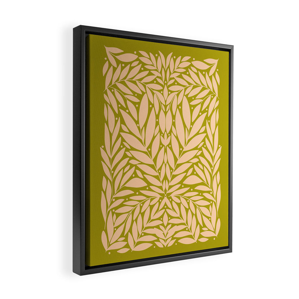 Vintage Leaves  Framed Canvas Print Gallery Image 2