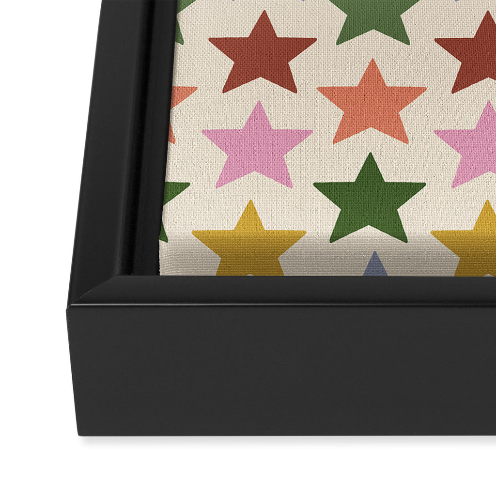 Vintage Stars Framed Canvas Print Gallery Image 3