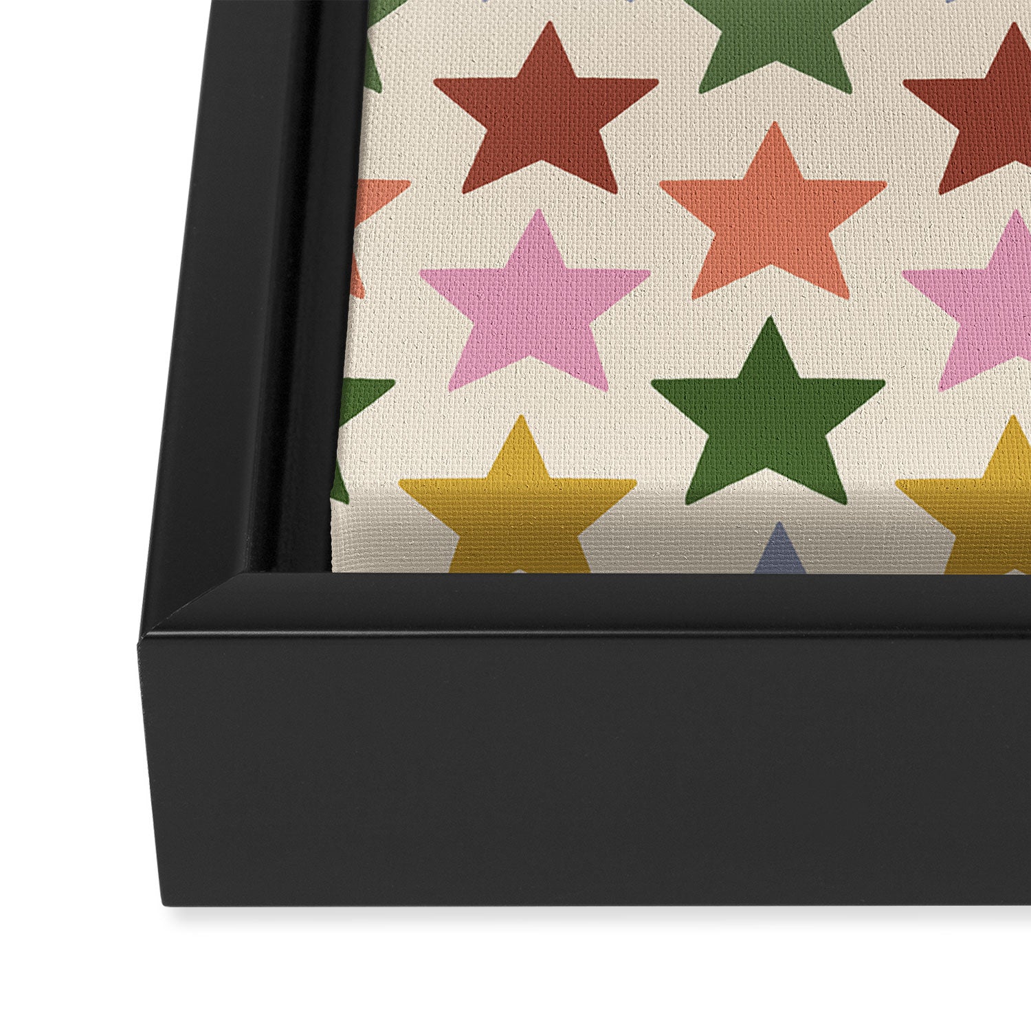 Vintage Stars Framed Canvas Print Gallery Image 3