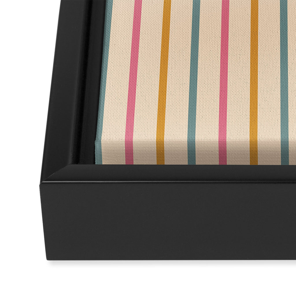 Vintage Stripes  Framed Canvas Print Gallery Image 3