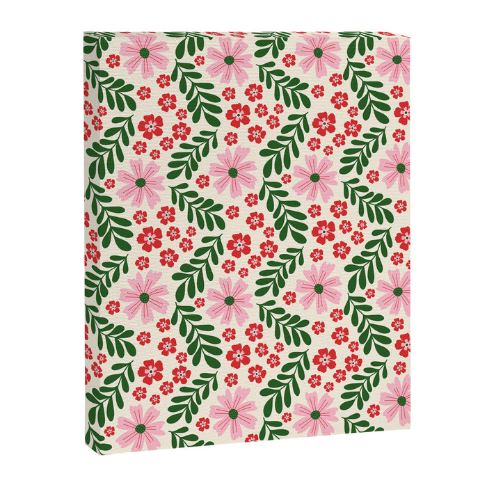 Whimsical Floral- Christmas vibes Canvas Print Gallery Image 1