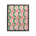 Whimsical Floral- Christmas vibes Framed Canvas Print Gallery Image 6