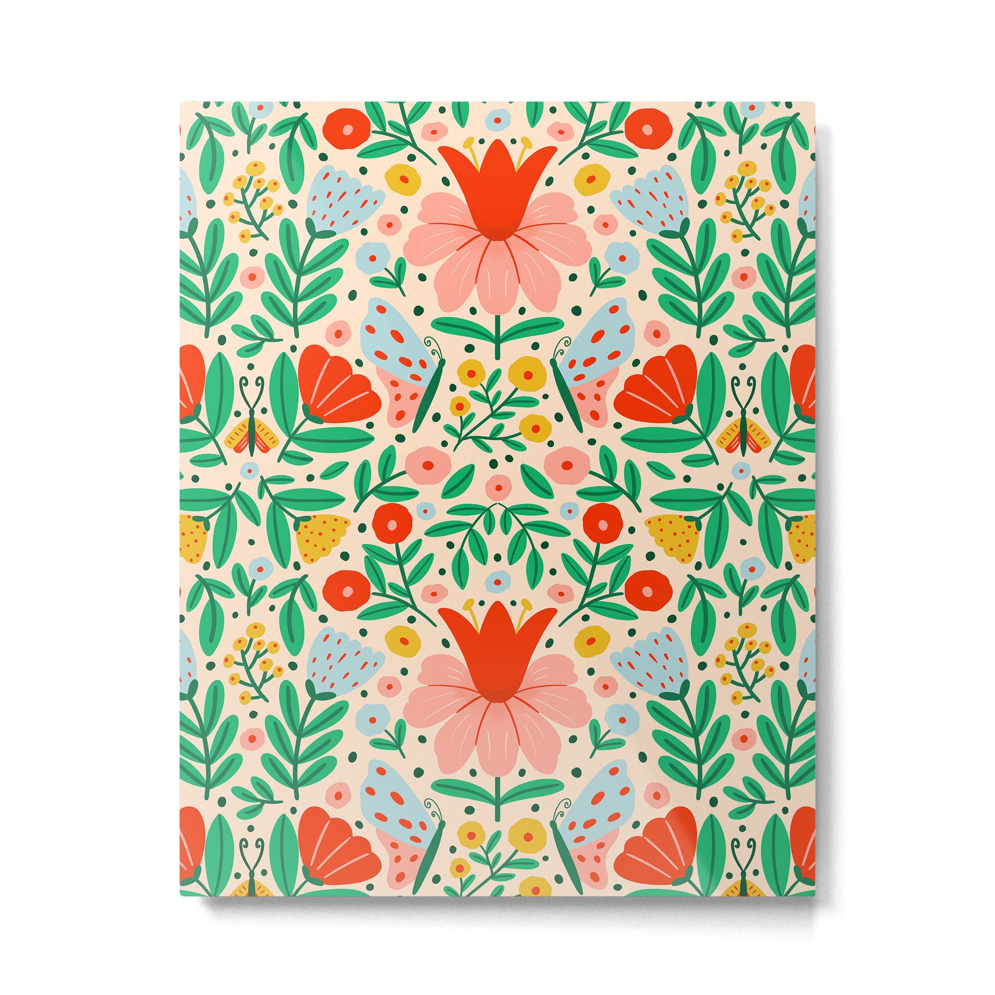 Whimsical Floral - colorful garden  Metal Print Gallery Image 6