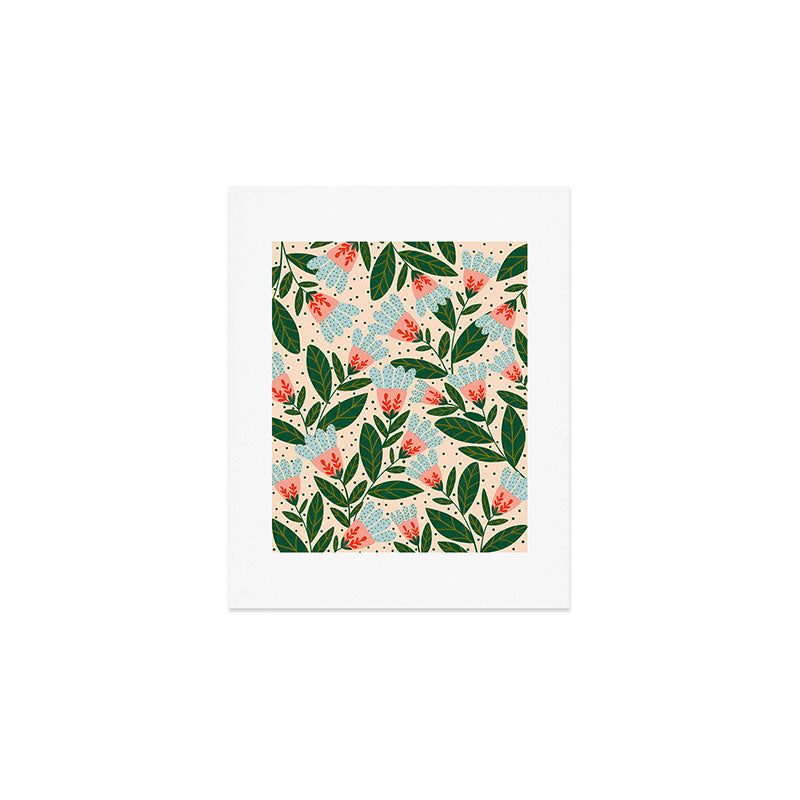 Whimsical Spring Floral  Art Print Gallery Image 1