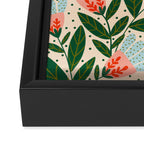 Whimsical Spring Floral  Framed Canvas Print Gallery Image 3