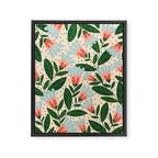 Whimsical Spring Floral  Framed Canvas Print Gallery Image 6