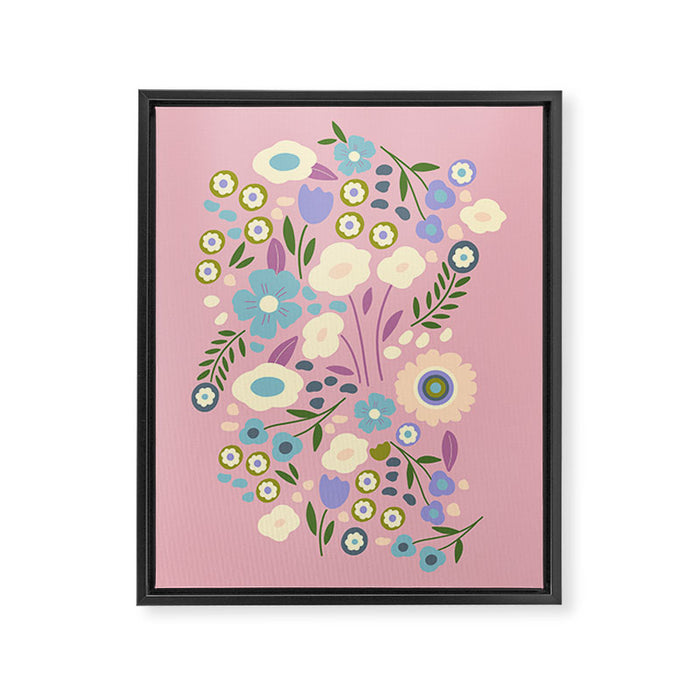 Whimsy Floral  Framed Canvas Print Gallery Image 1