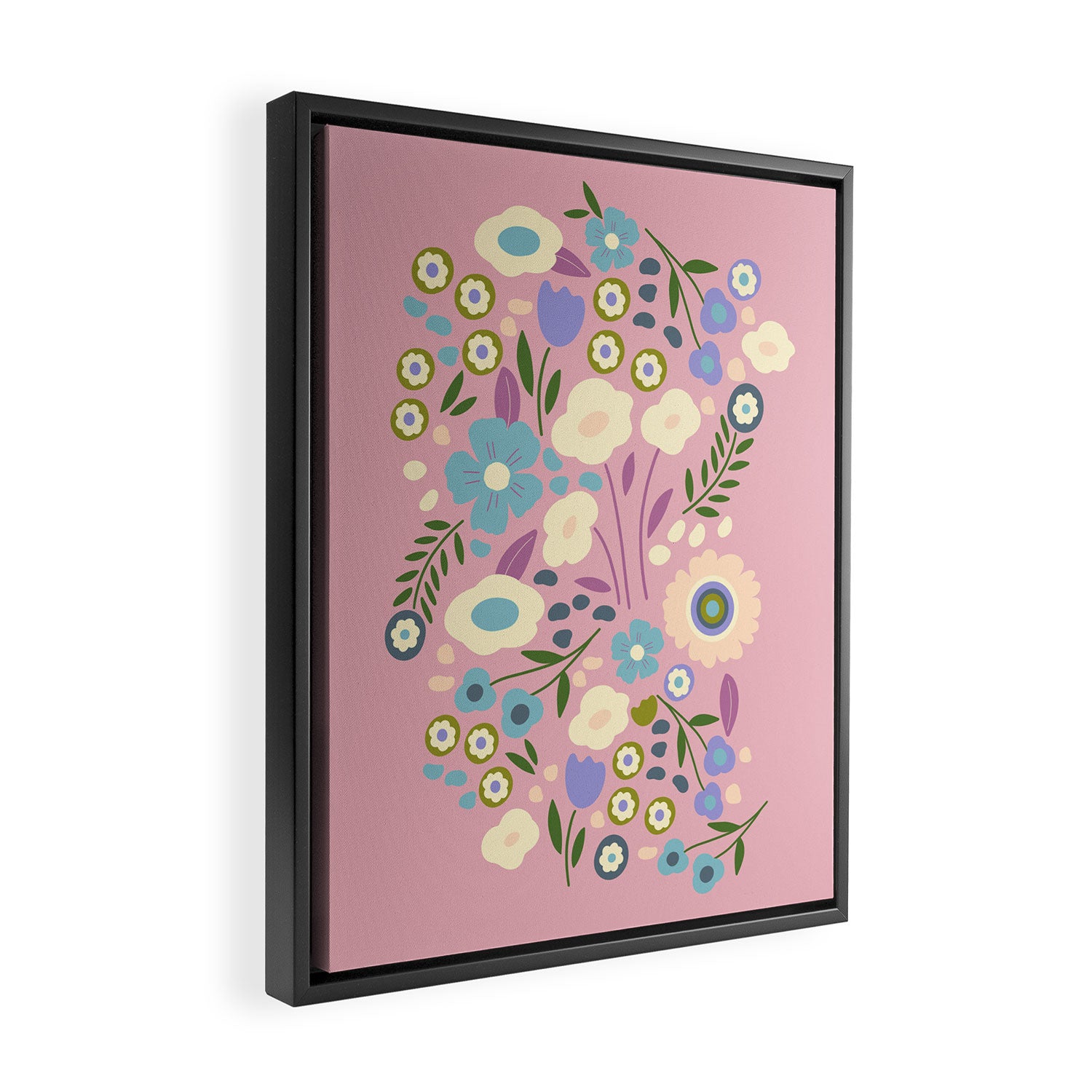 Whimsy Floral  Framed Canvas Print Gallery Image 2