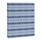 Wiggle Lines - Blue Color Canvas Print Gallery Image 8
