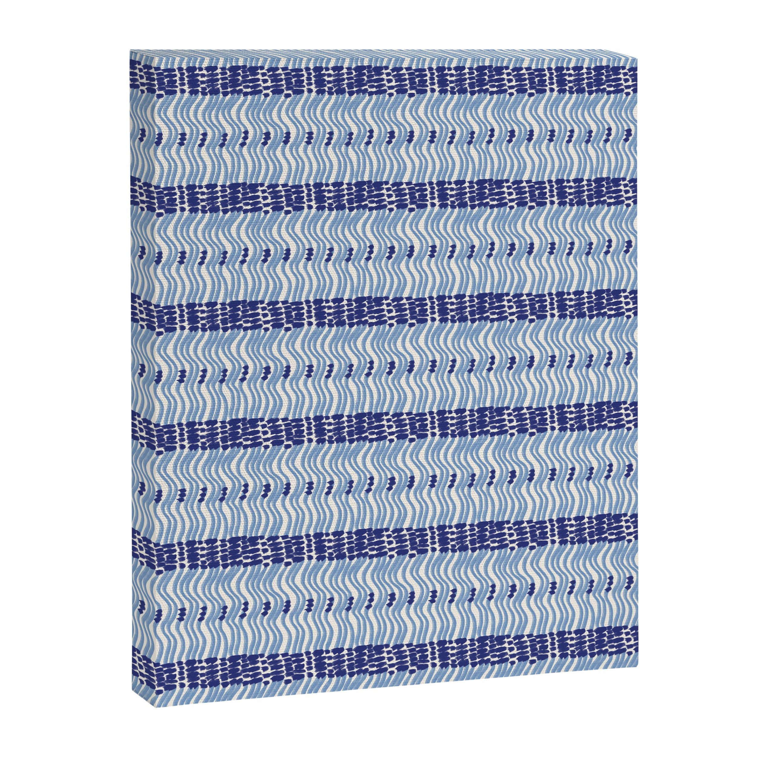 Wiggle Lines - Blue Color Canvas Print Gallery Image 8