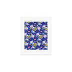 Wild Floral - Blue, Pink and Yellow Art Print Gallery Image 1