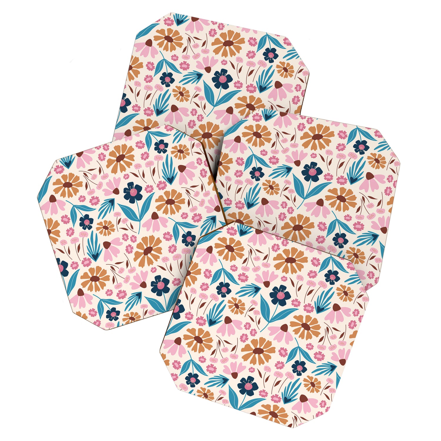 Wild Flowers - Bohemian  Coaster Gallery Image 1