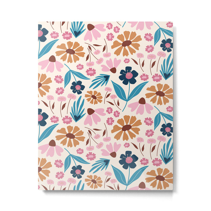 Wild Flowers - Bohemian  Metal Print Gallery Image 1