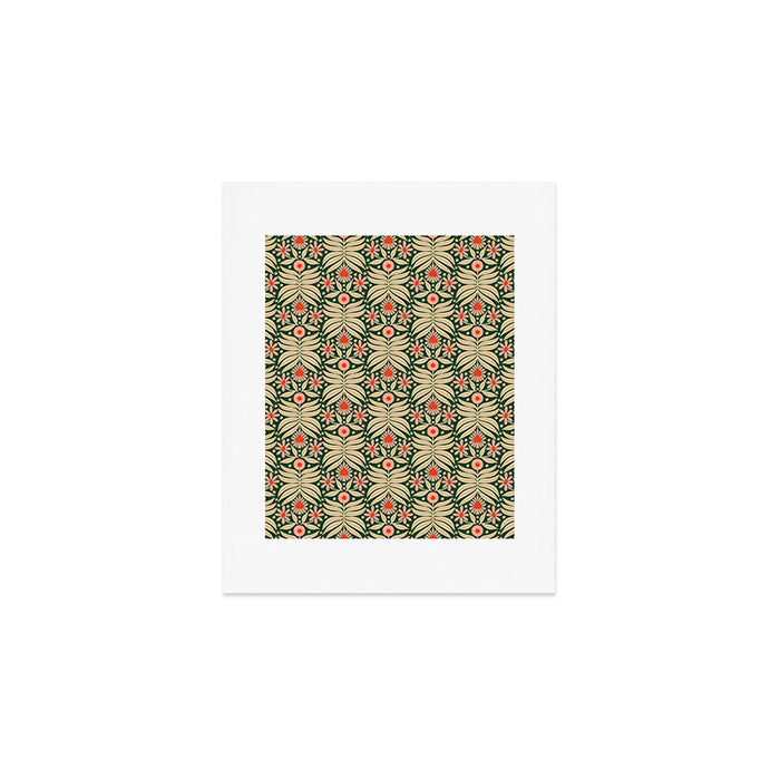 Winter Floral - Christmas pattern Art Print Gallery Image 1