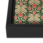 Winter Floral - Christmas pattern Framed Canvas Print Gallery Image 3