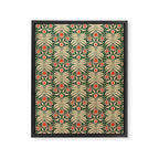 Winter Floral - Christmas pattern Framed Canvas Print Gallery Image 6