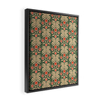 Winter Floral - Christmas pattern Framed Canvas Print Gallery Image 2