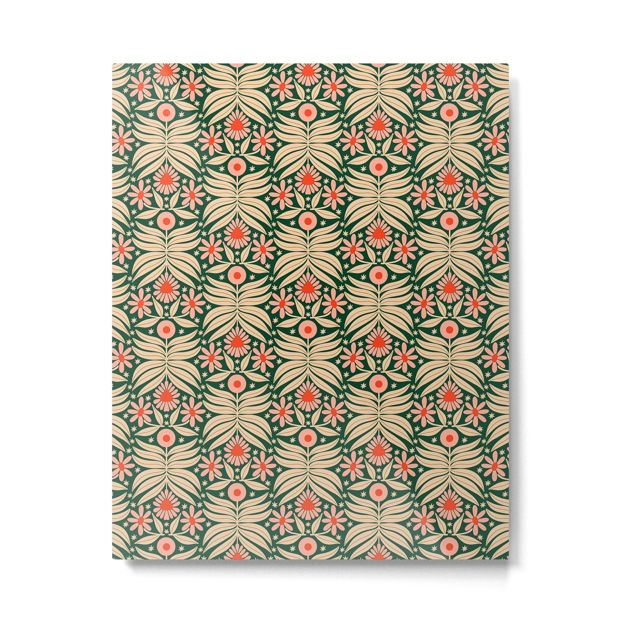 Winter Floral - Christmas pattern Metal Print Gallery Image 4