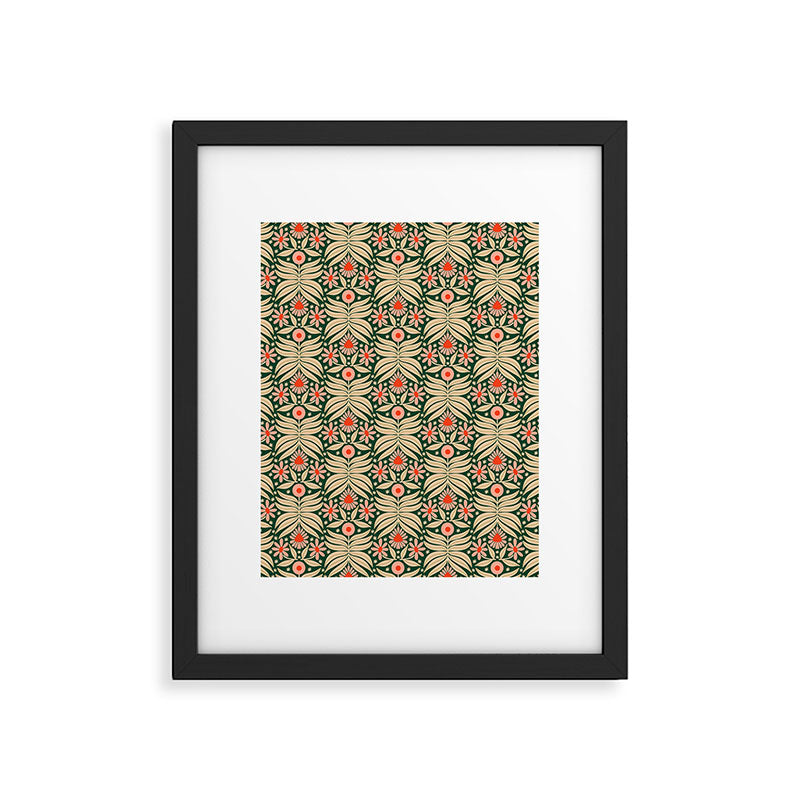Winter Floral - Christmas pattern Framed Art Print Gallery Image 5