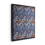 Winter Flower Field - Muted Colors Framed Canvas Print Gallery Image 2