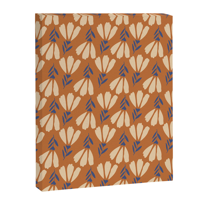 Winter Flower Pattern Canvas Print Gallery Image 1