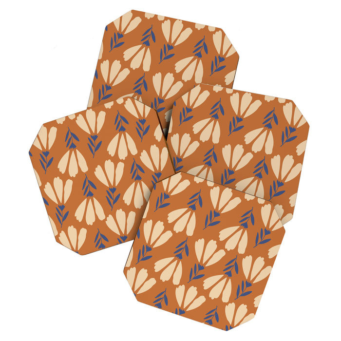 Winter Flower Pattern Coaster Gallery Image 1