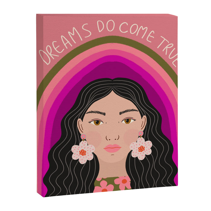 Woman Portrait - Dreams do come true  Canvas Print Gallery Image 1
