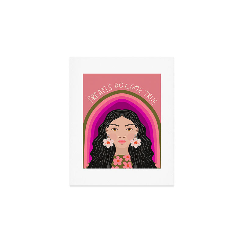 Woman Portrait - Dreams do come true  Art Print Gallery Image 1