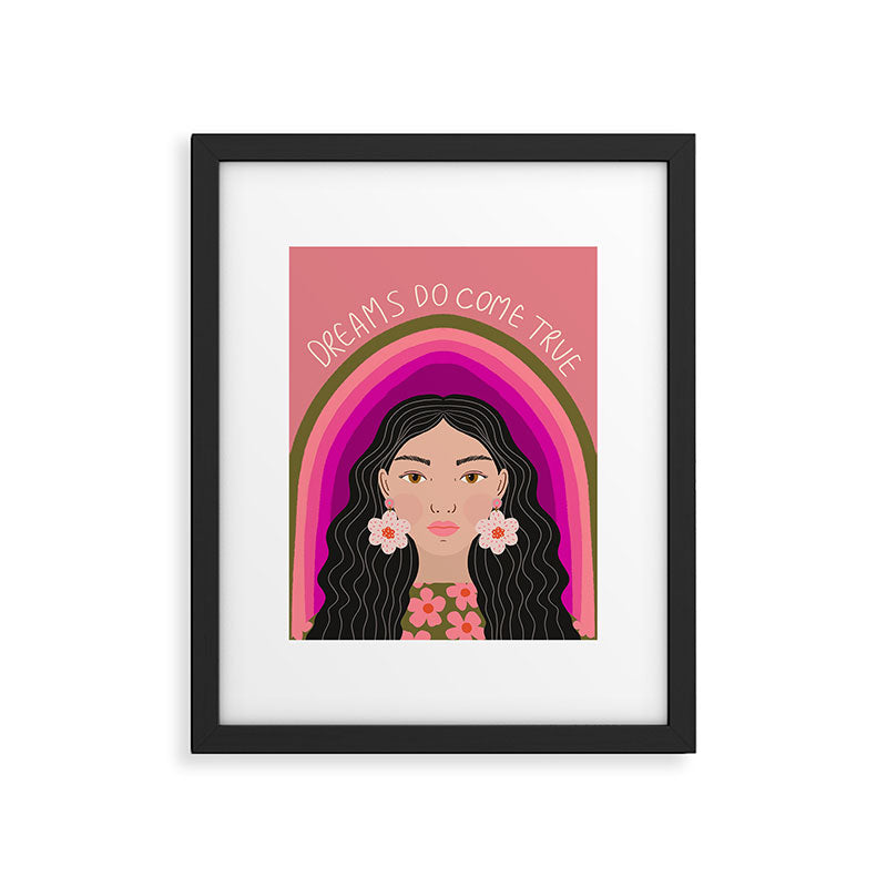 Woman Portrait - Dreams do come true  Framed Art Print Gallery Image 6