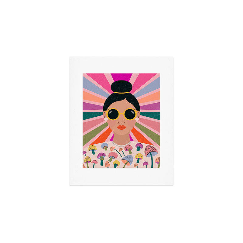 Woman Portrait -Retro Fun Art Print Gallery Image 1