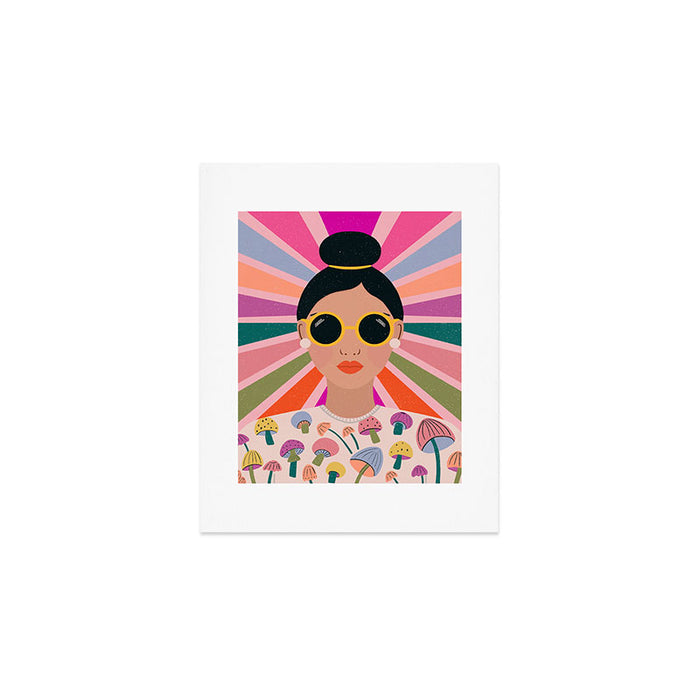 Woman Portrait -Retro Fun Art Print Gallery Image 1