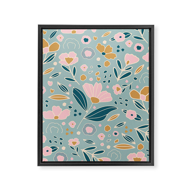 Woodland wildflowers  Framed Canvas Print Gallery Image 8