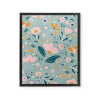 Woodland wildflowers  Framed Canvas Print Gallery Image 8