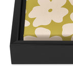 Yellow and Cream - 70's Daisy Framed Canvas Print Gallery Image 3