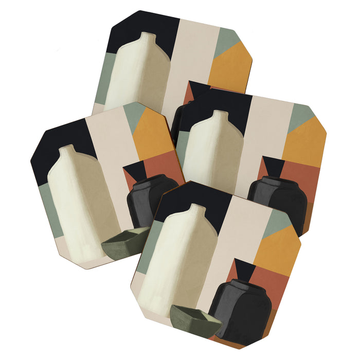 Abstract Art Vases 3 Coaster Gallery Image 1