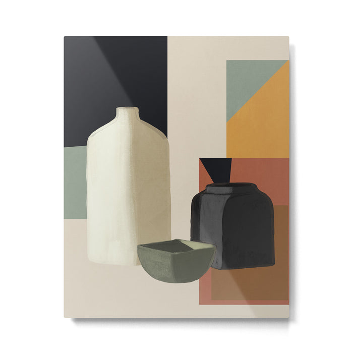 Abstract Art Vases 3 Metal Print Gallery Image 1